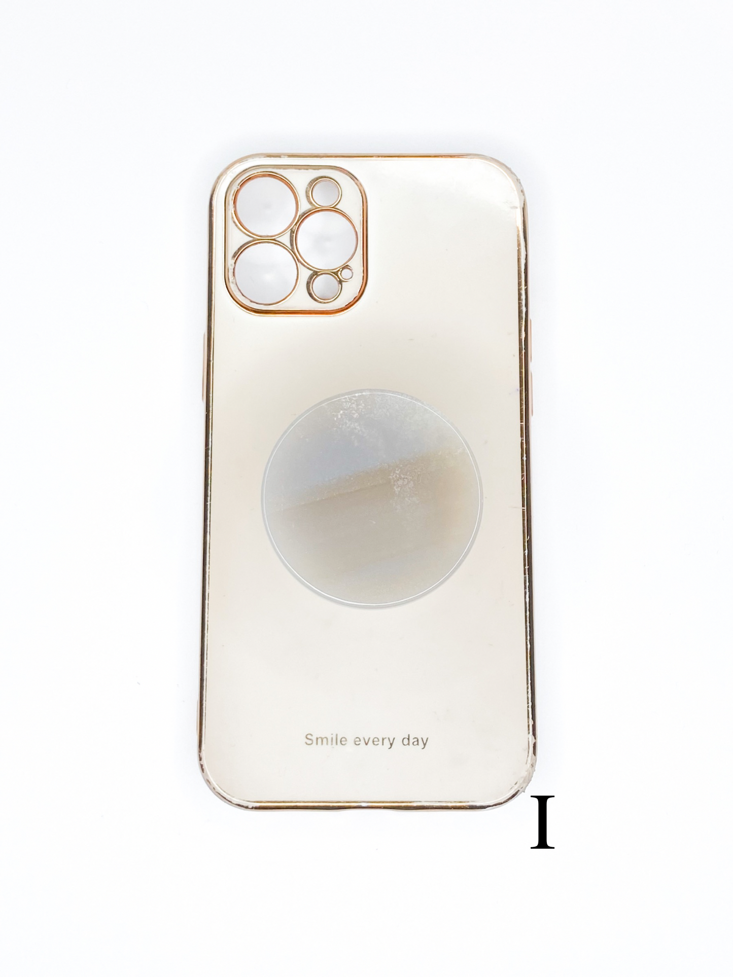 Grey Round Phone Stone