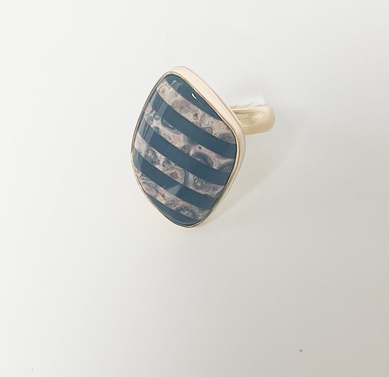 Mosaic Jasper Adjustable Ring-Alchemia