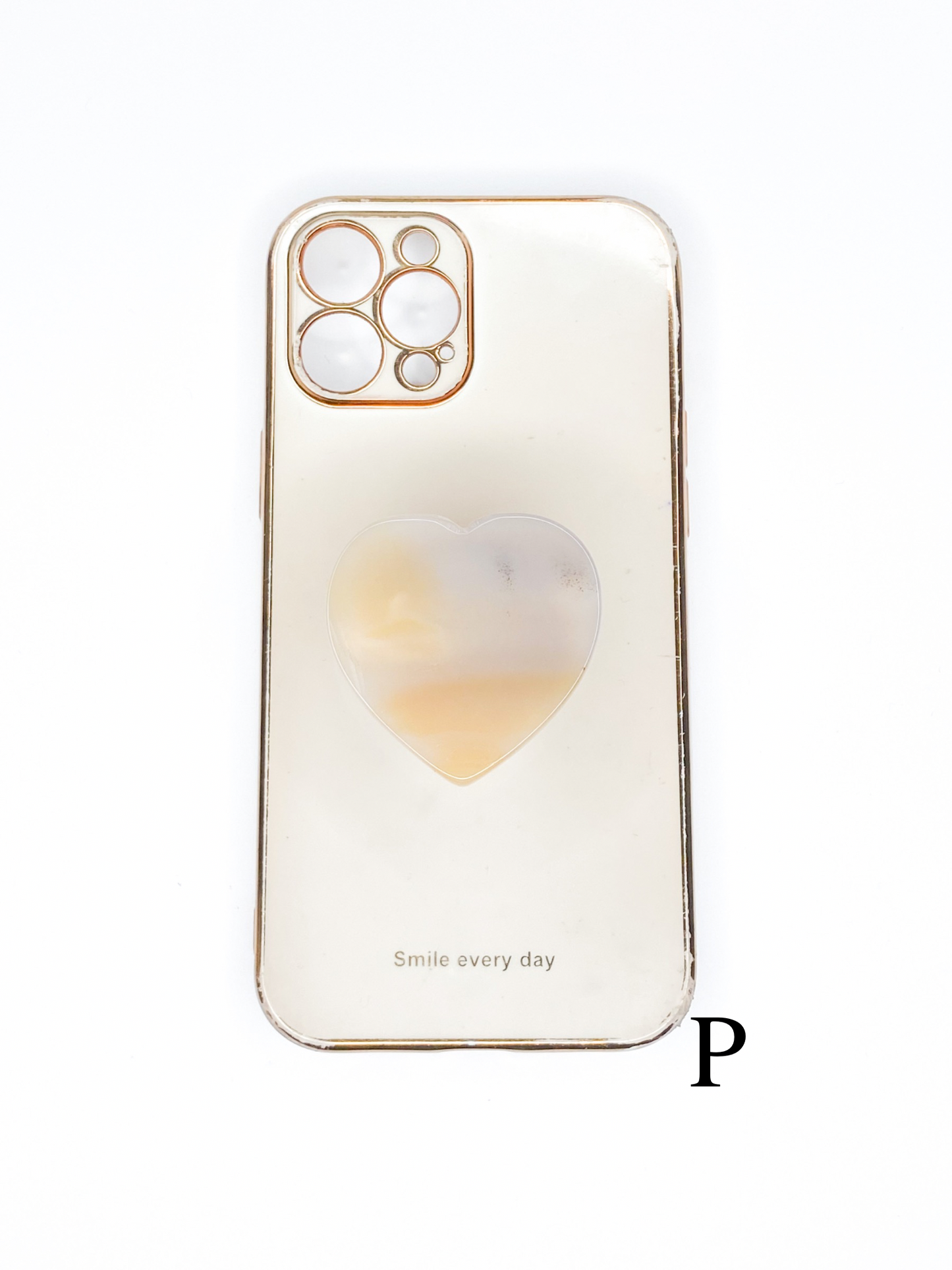 Grey Heart Phone Stone