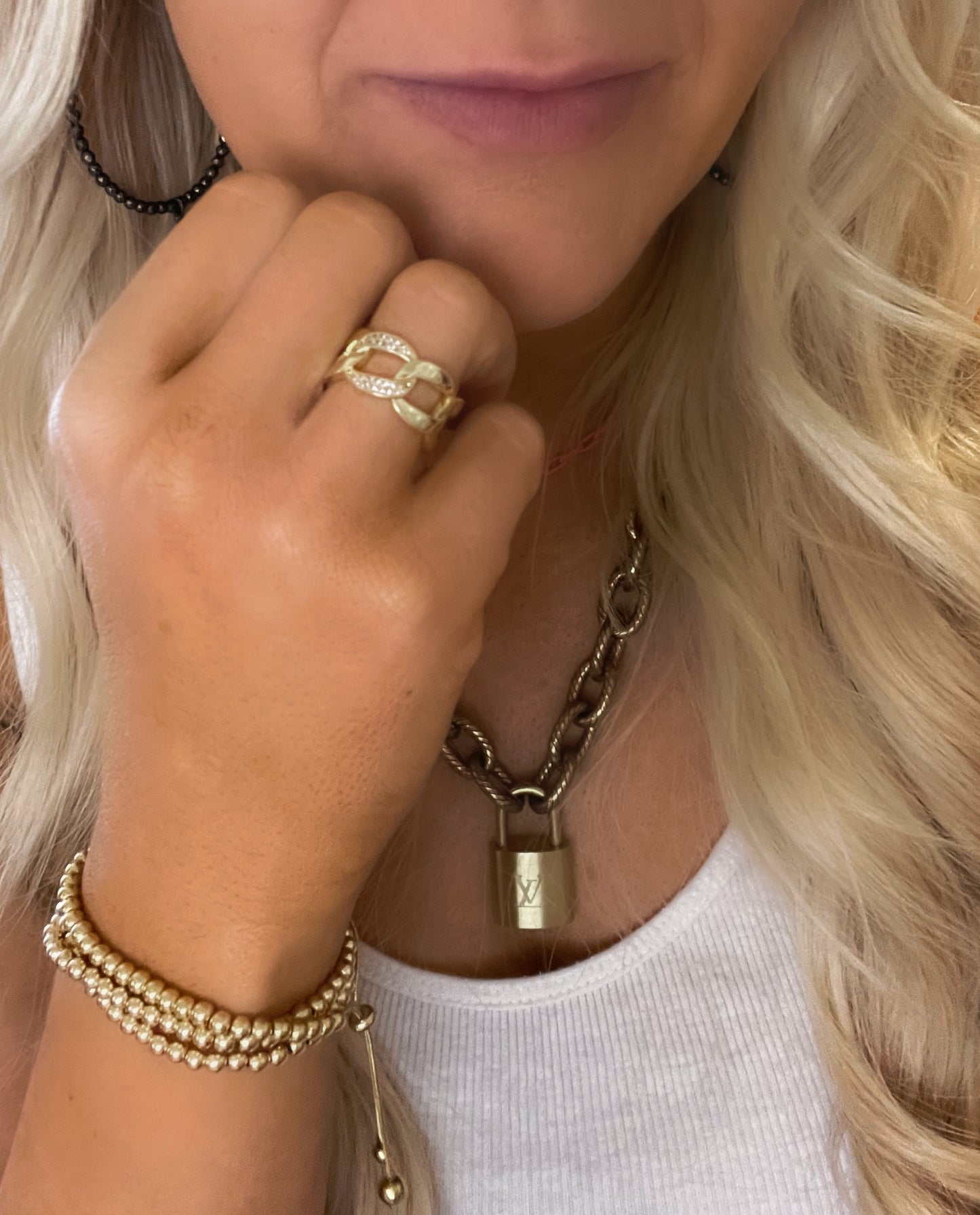 Epic Link Ring W CZ-18k Gold Filled