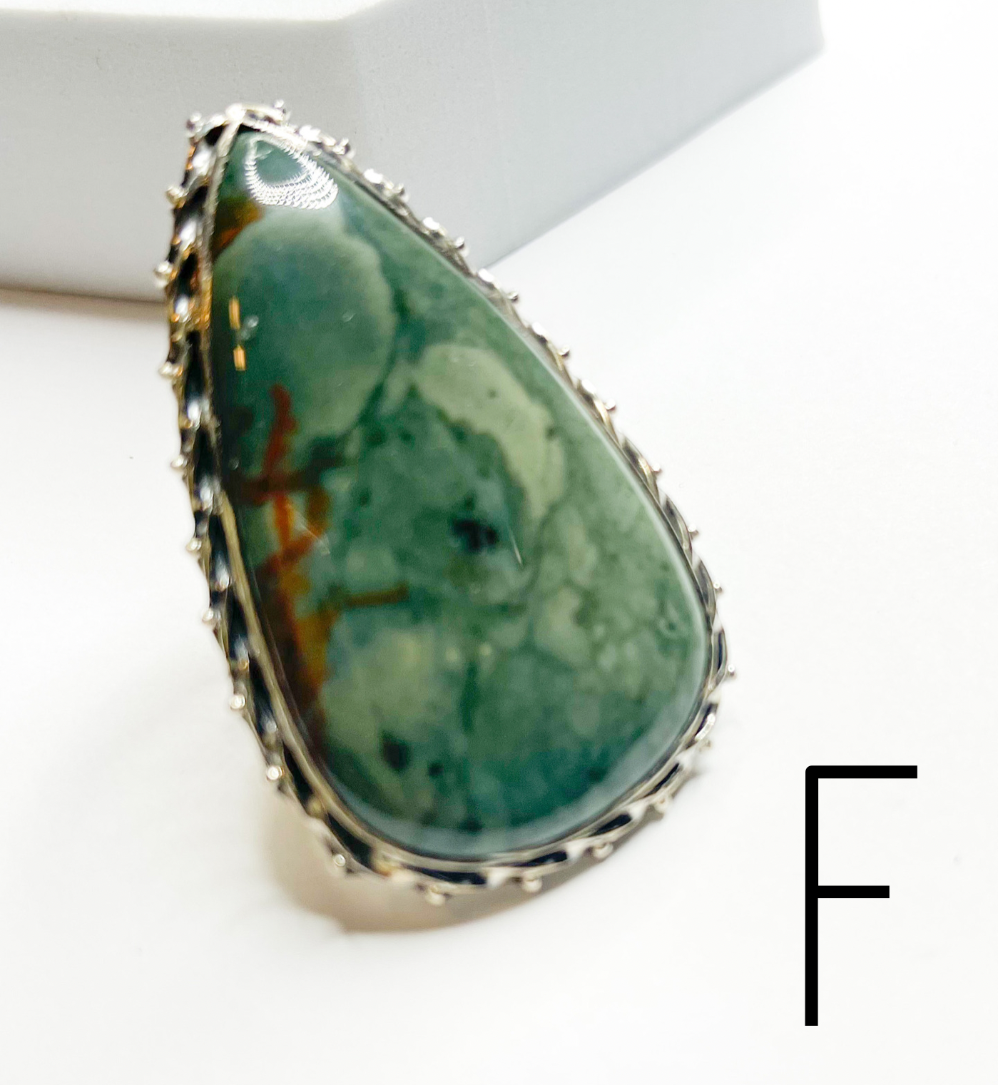 Jasper Statement Ring Variety - Solid Sterling Silver