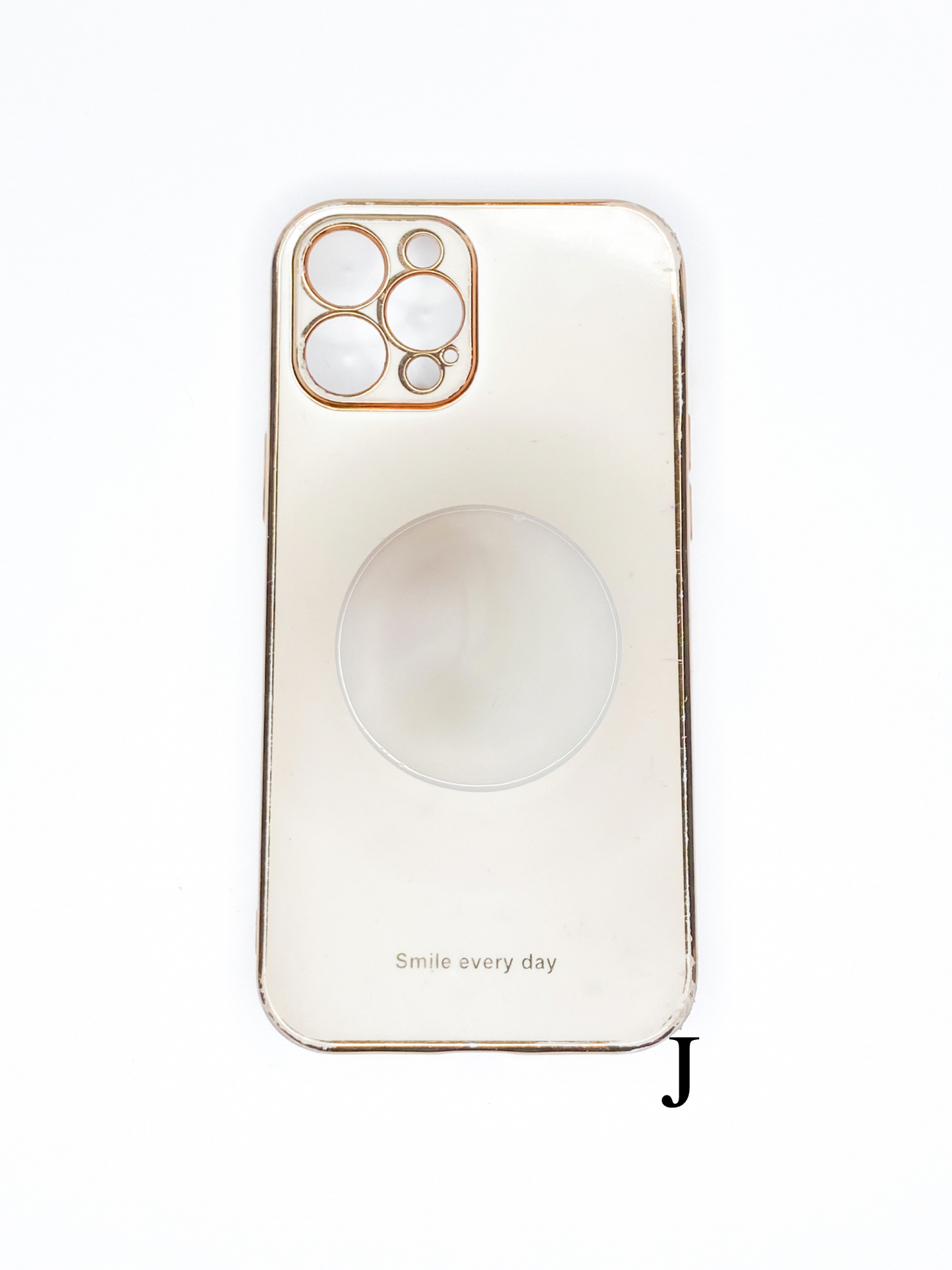 Grey Round Phone Stone