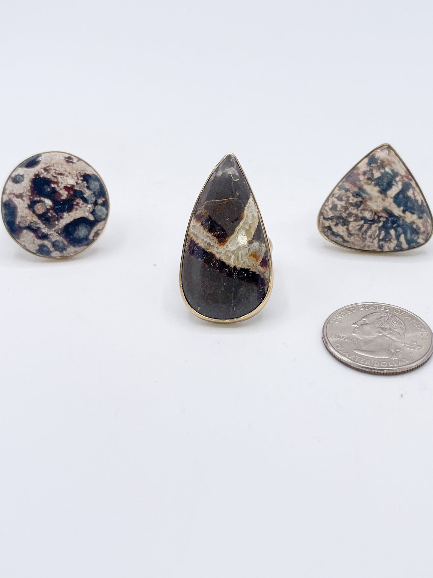 Jasper Mix of Adjustable Rings-Alchemia