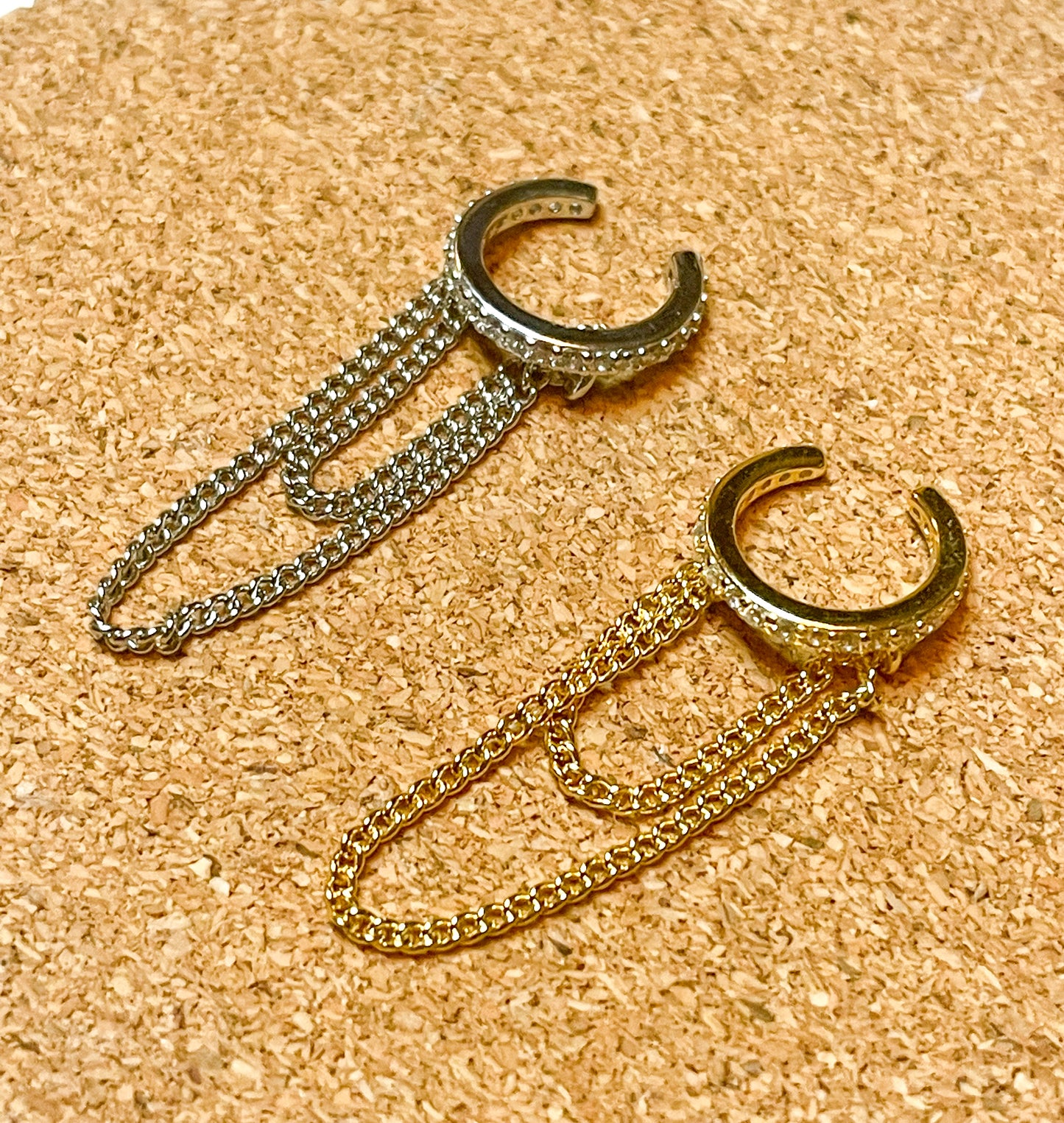 Cuff w/ Chains - Sterling Silver