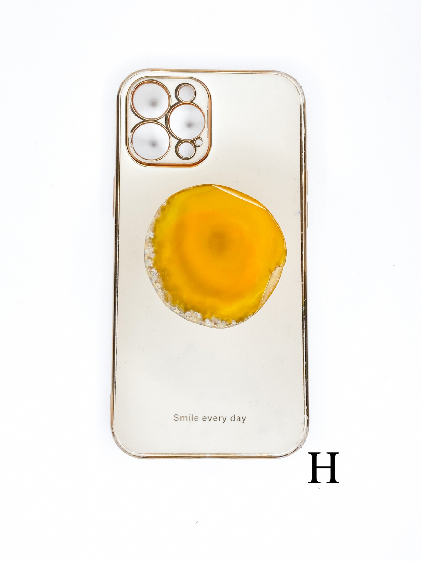 Yellow Raw Phone Stone