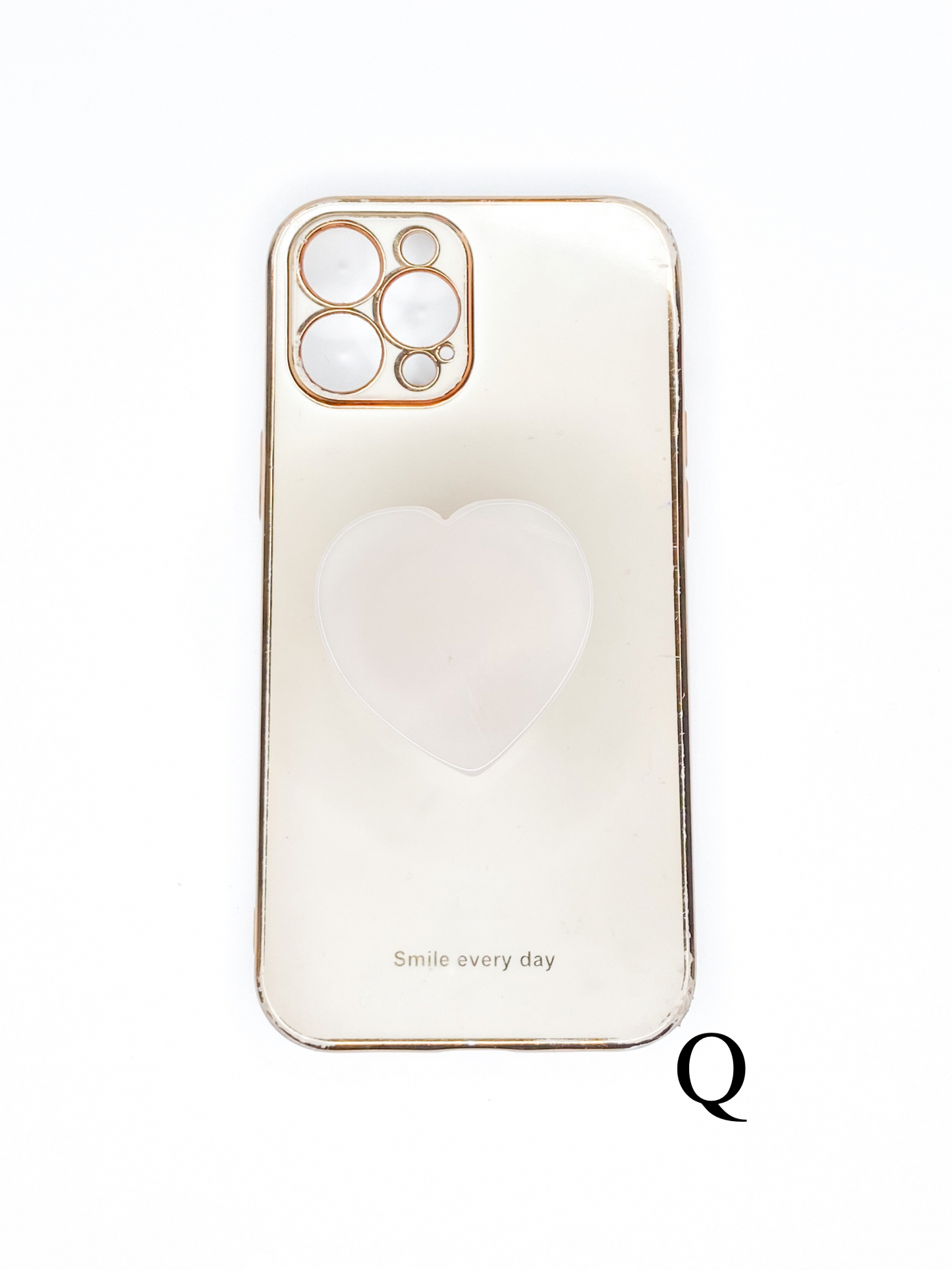 Grey Heart Phone Stone