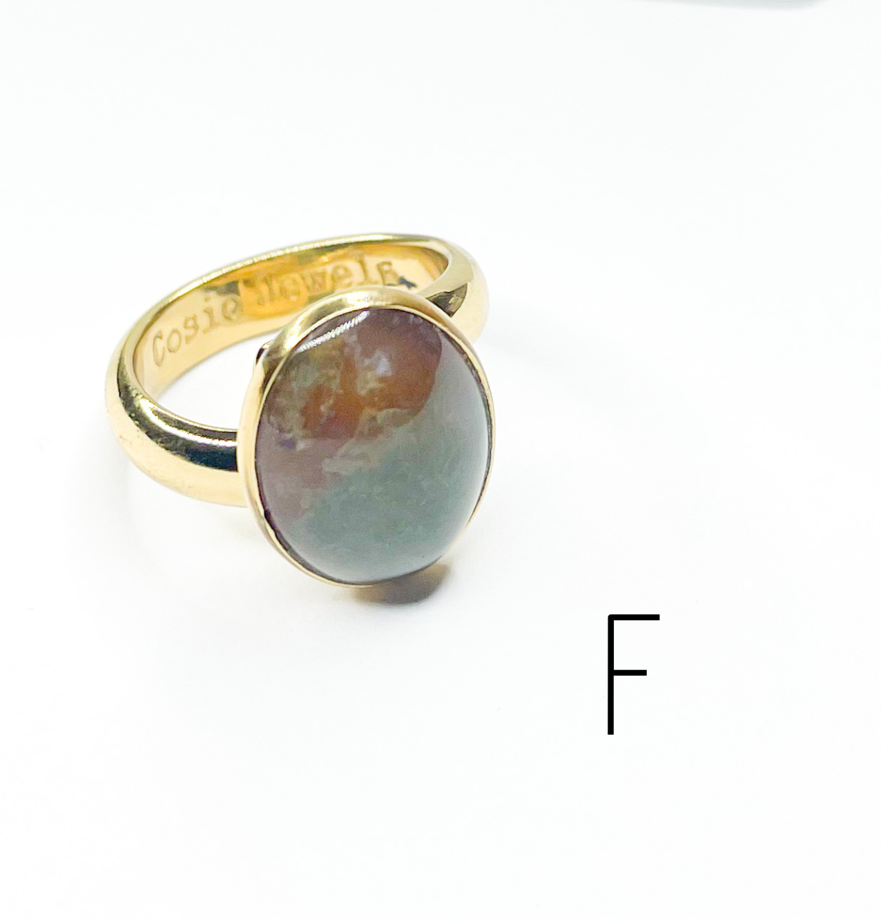 Mixed of Oval Natural Stones Faceted Ring-Alchemia