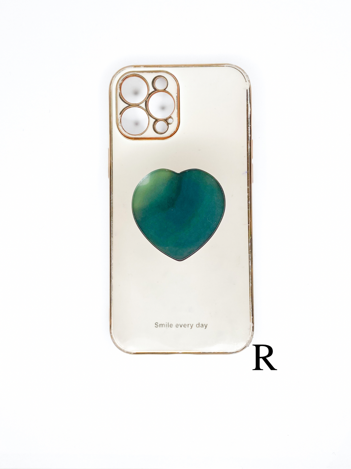 Green Heart Phone Stone