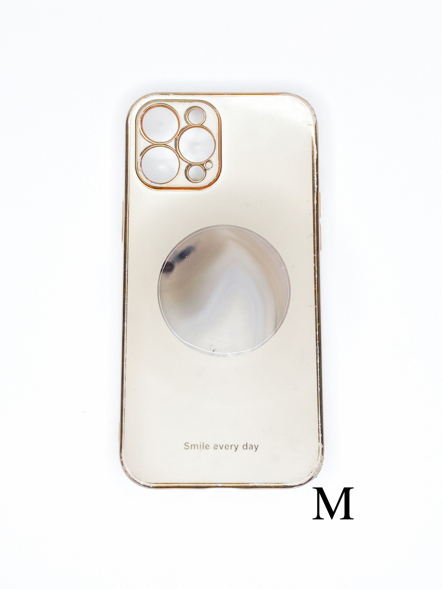 Grey Round Phone Stone