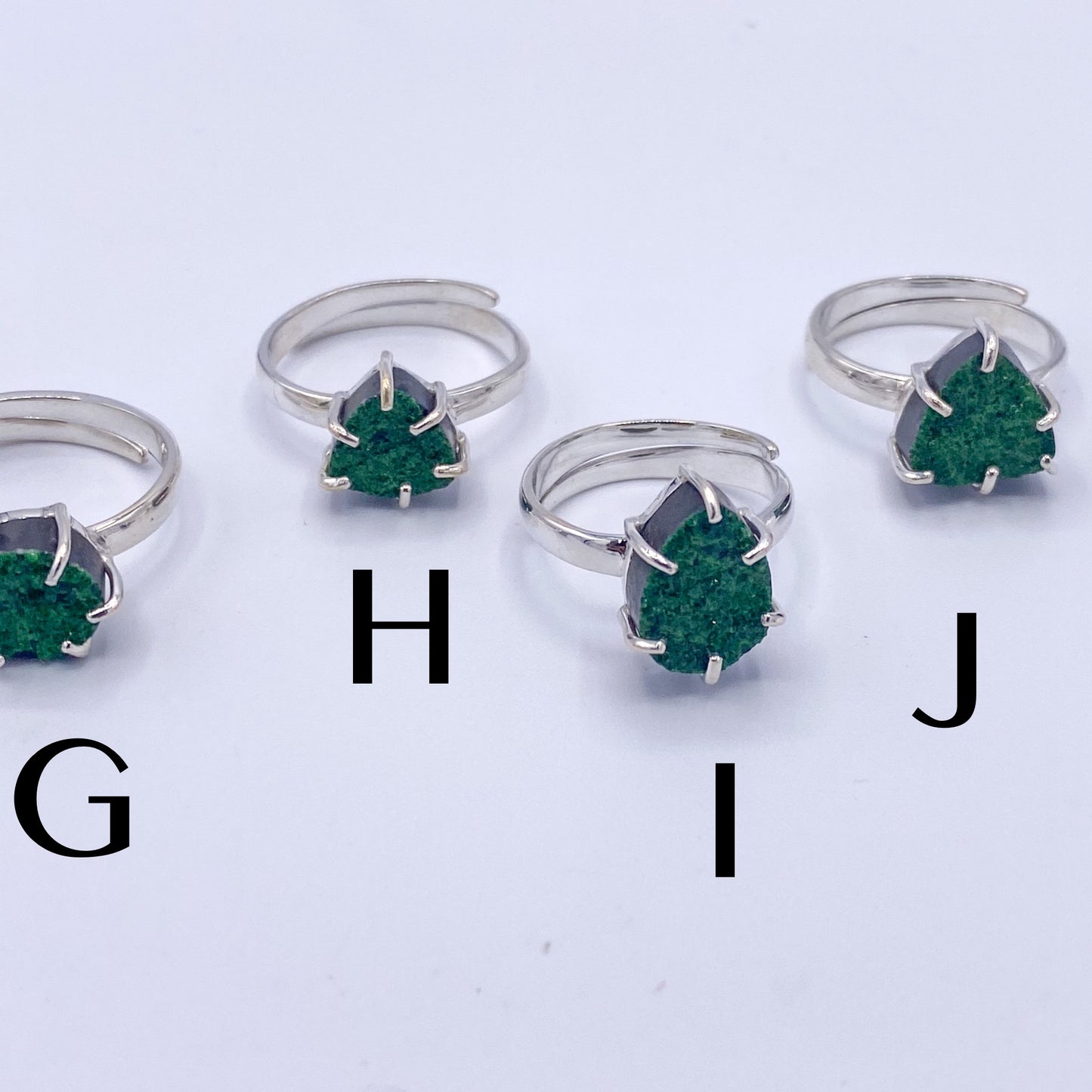 Uvarite Ring Mix-solid Sterling Silver