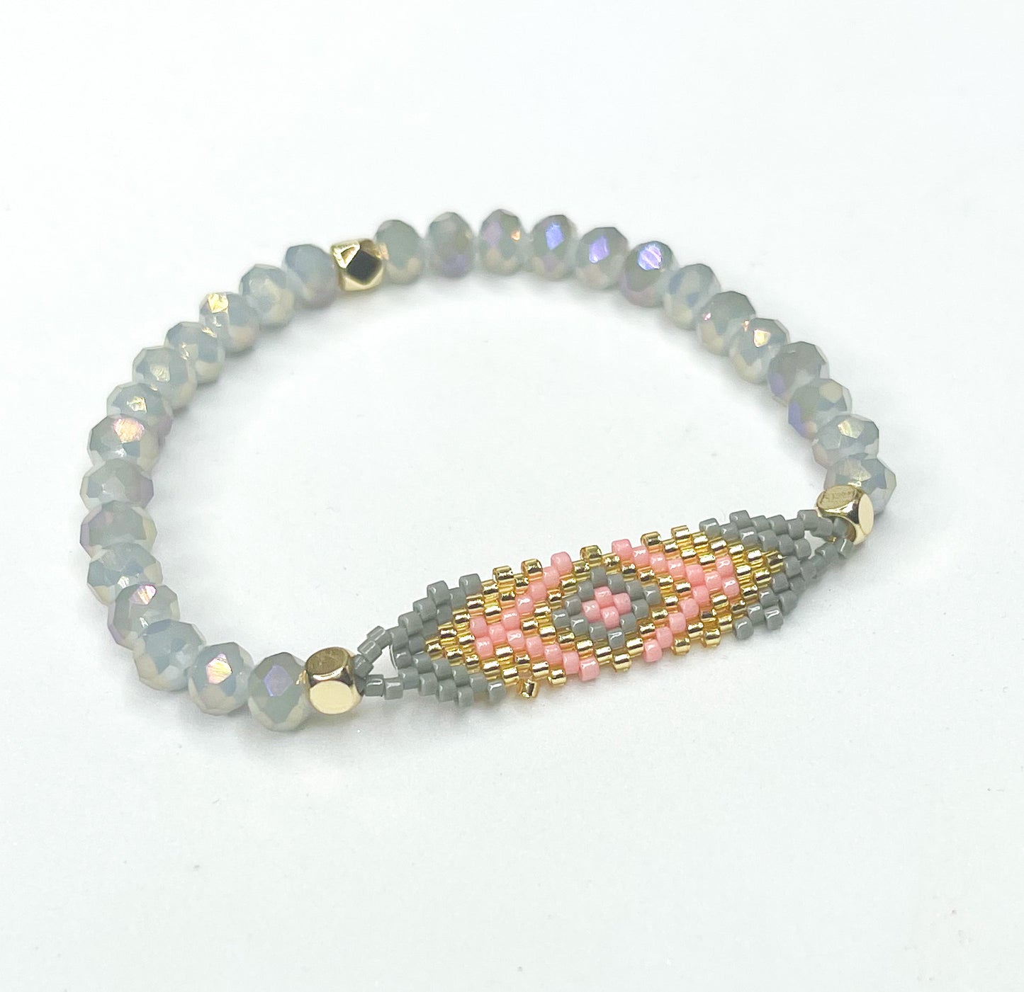 Aztec Beaded Stretch Bracet-199