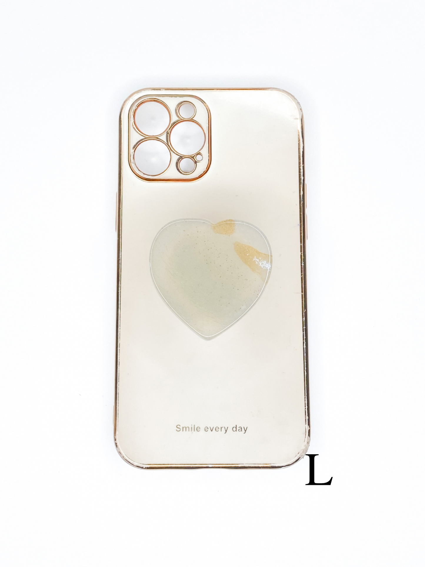 Grey Heart Phone Stone