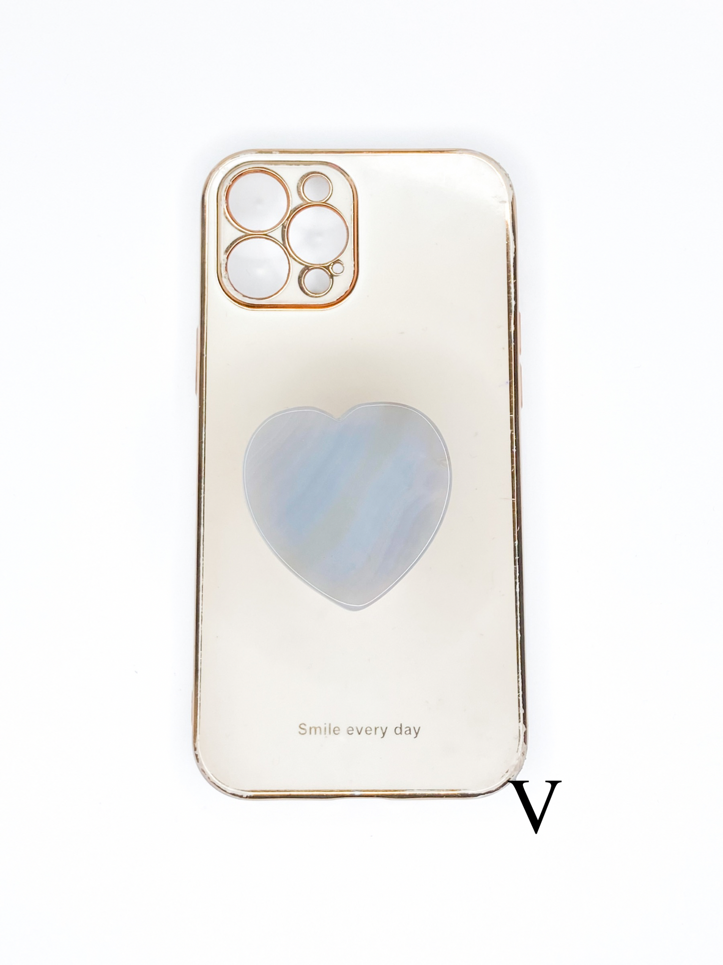 Grey Heart Phone Stone