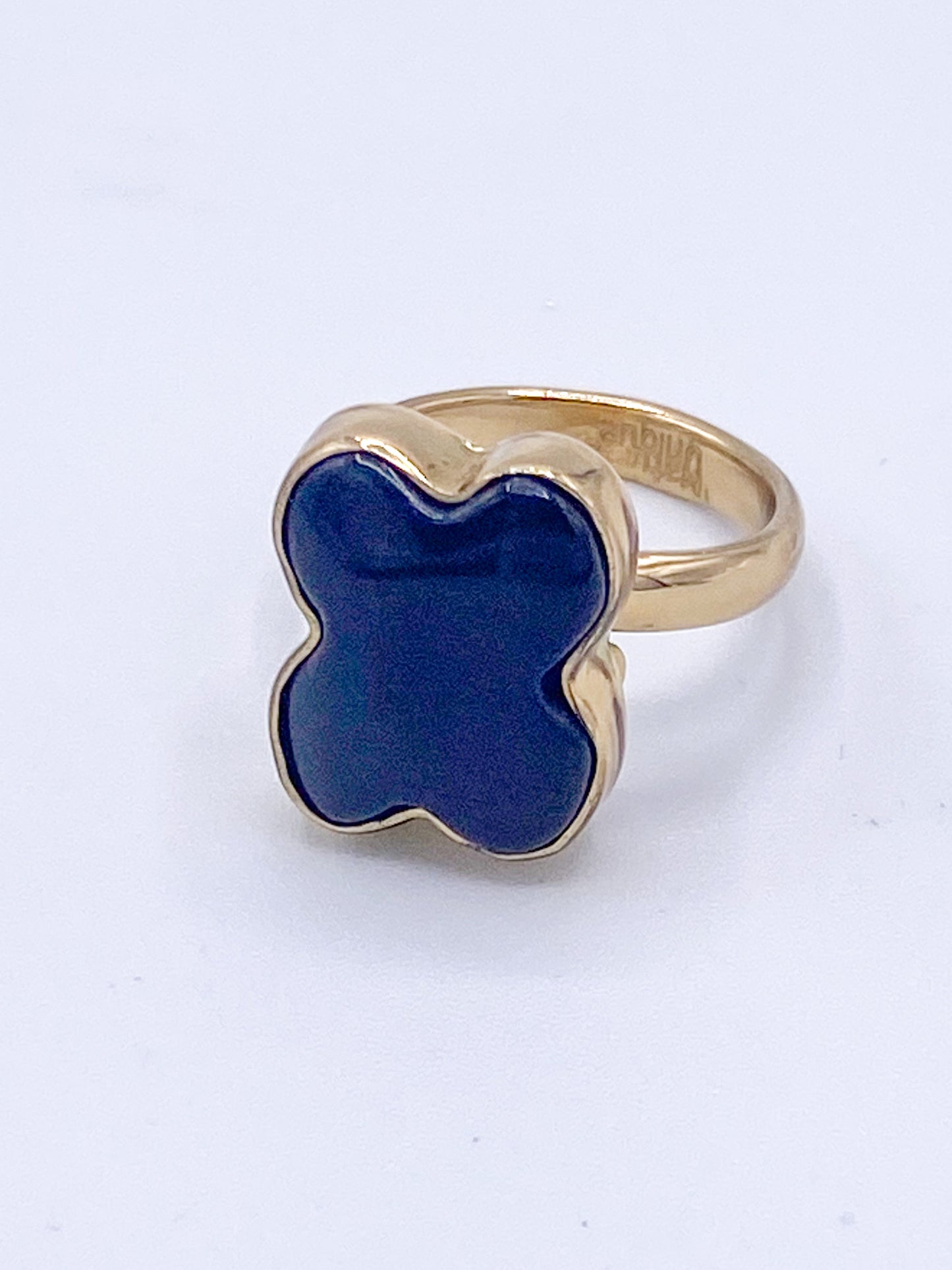 Black Onyx Dog Bone Ring-Alchemia