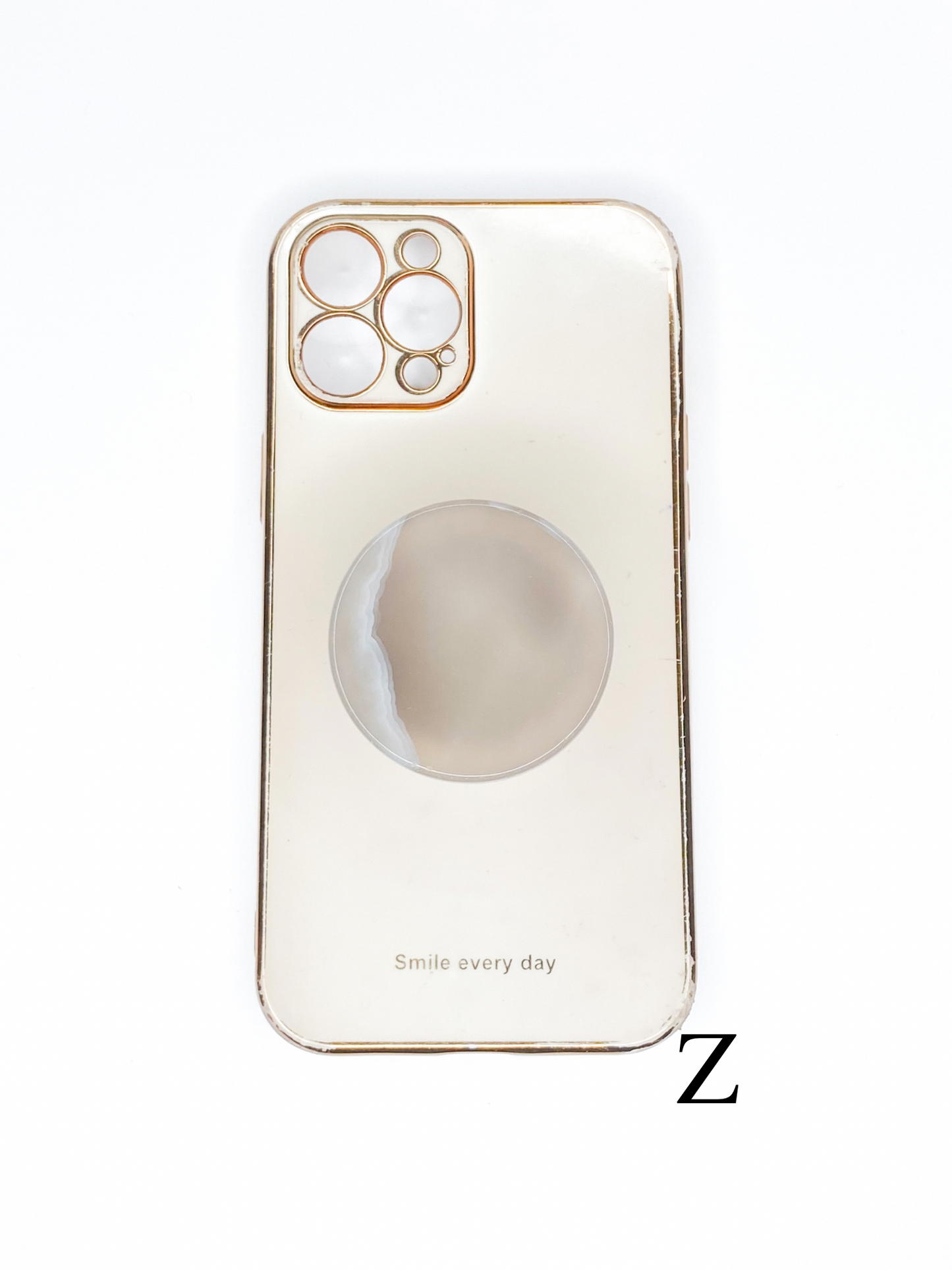 Grey Round Phone Stone