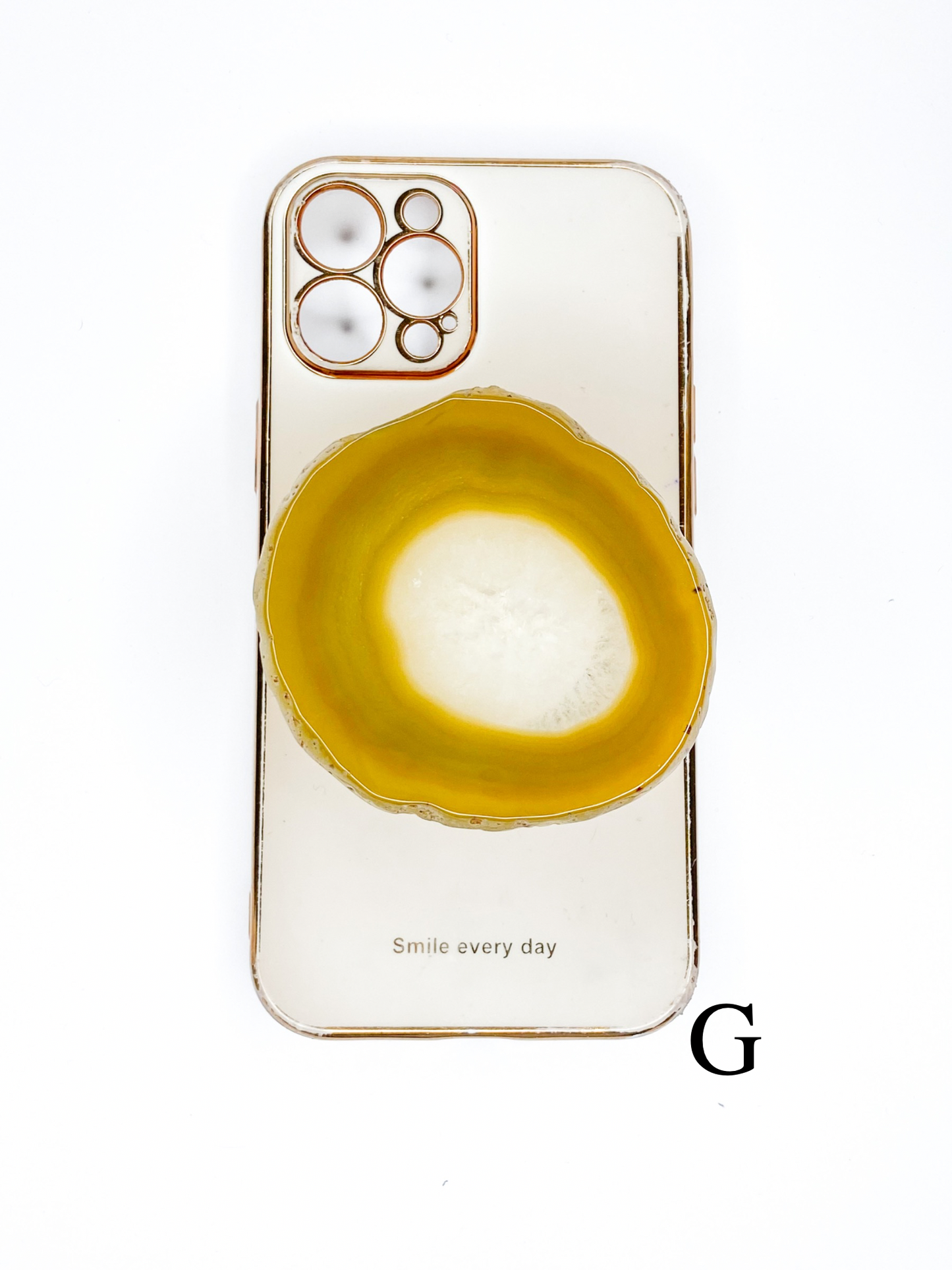 Yellow Raw Phone Stone