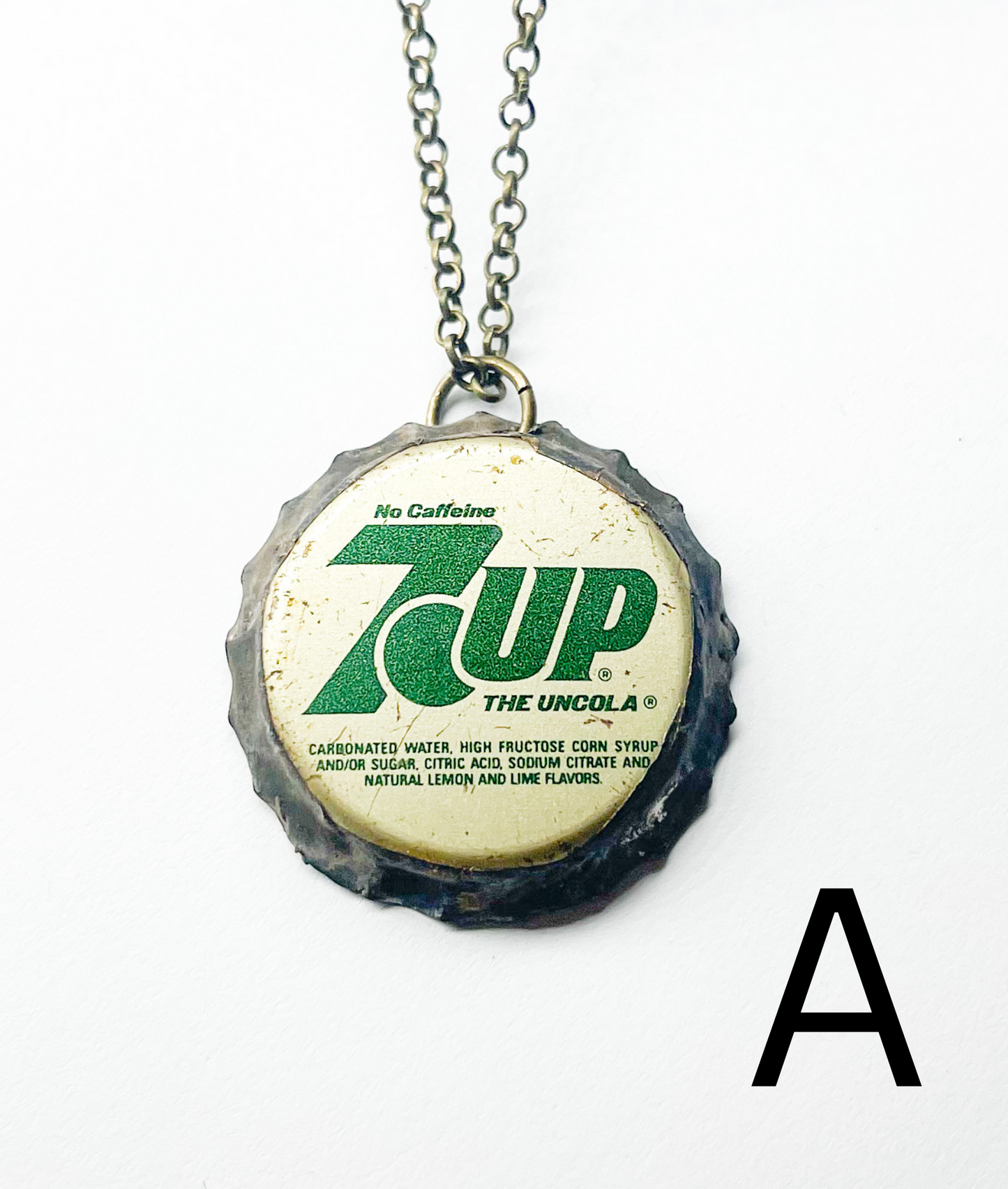 Bottle Cap Grunge Pendants-Grunge