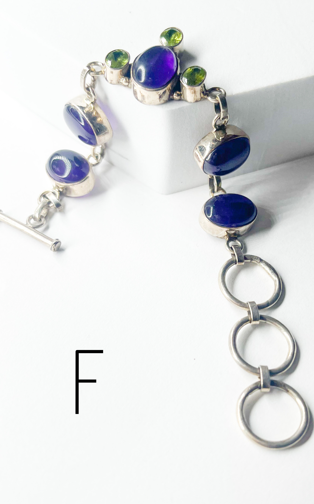 Natural Stone Bracelets - Solid Sterling Silver