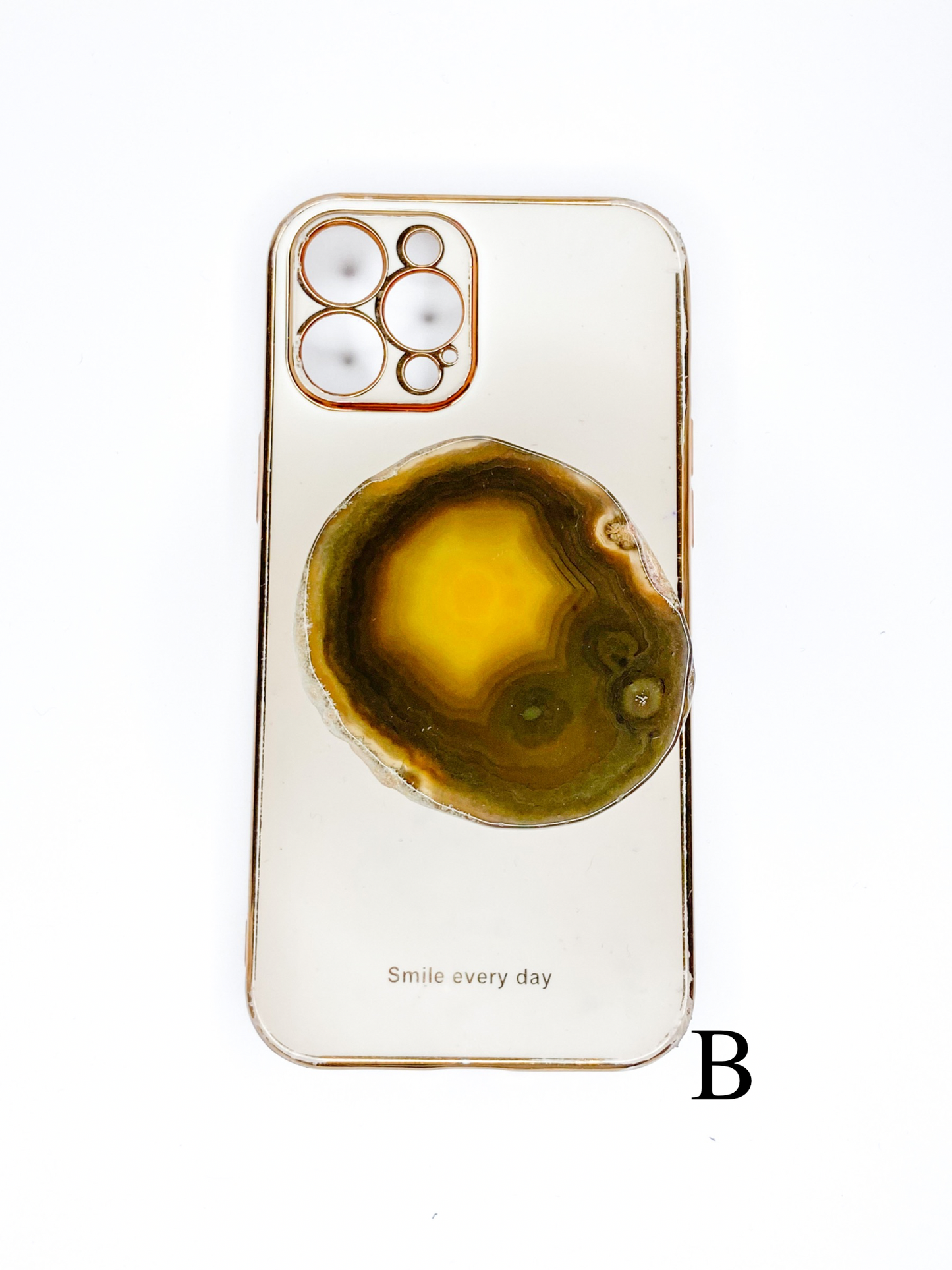 Yellow Raw Phone Stone