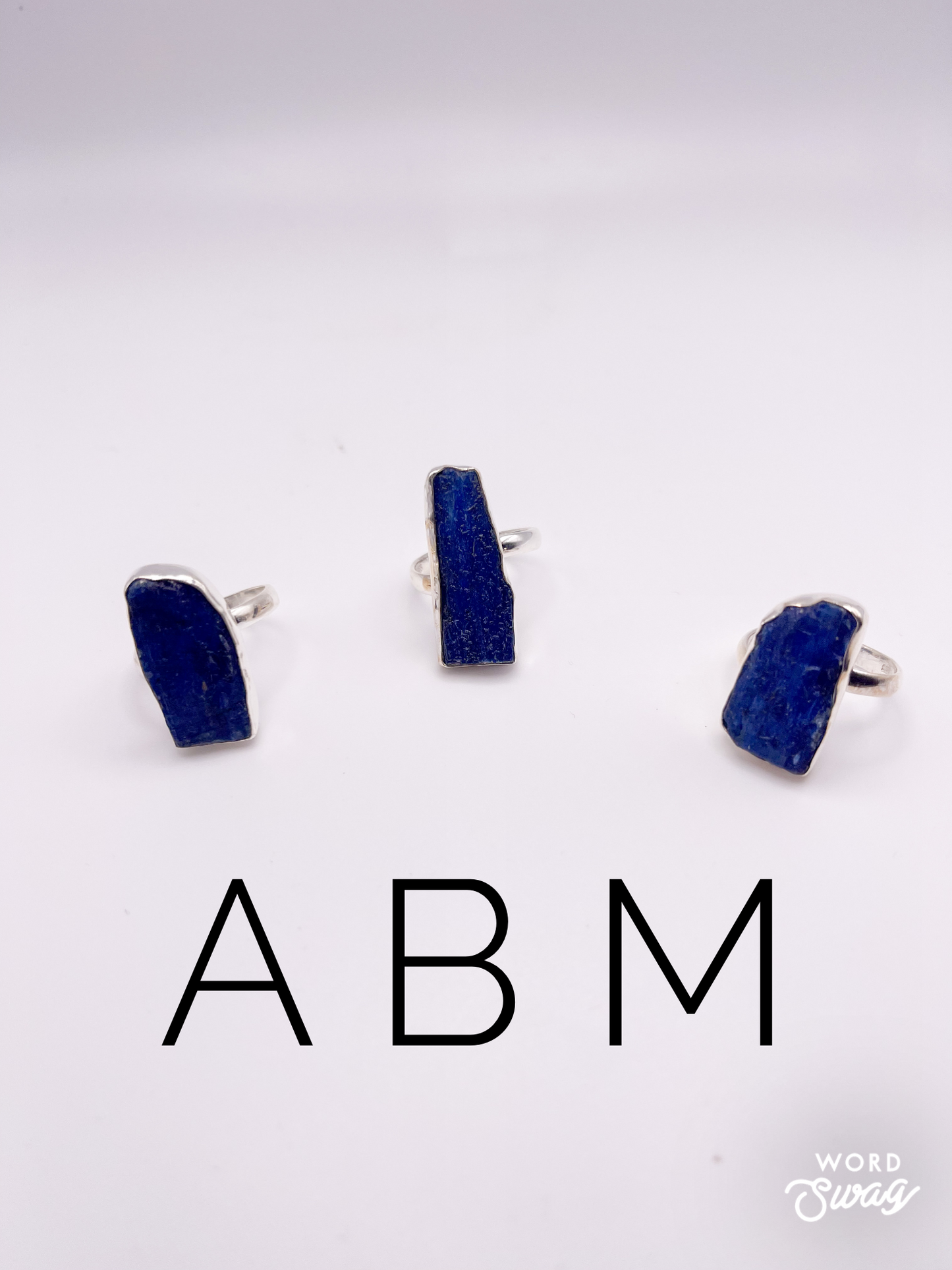 Raw Blue Kyanite Adjustable Ring-Solid Sterling Silver