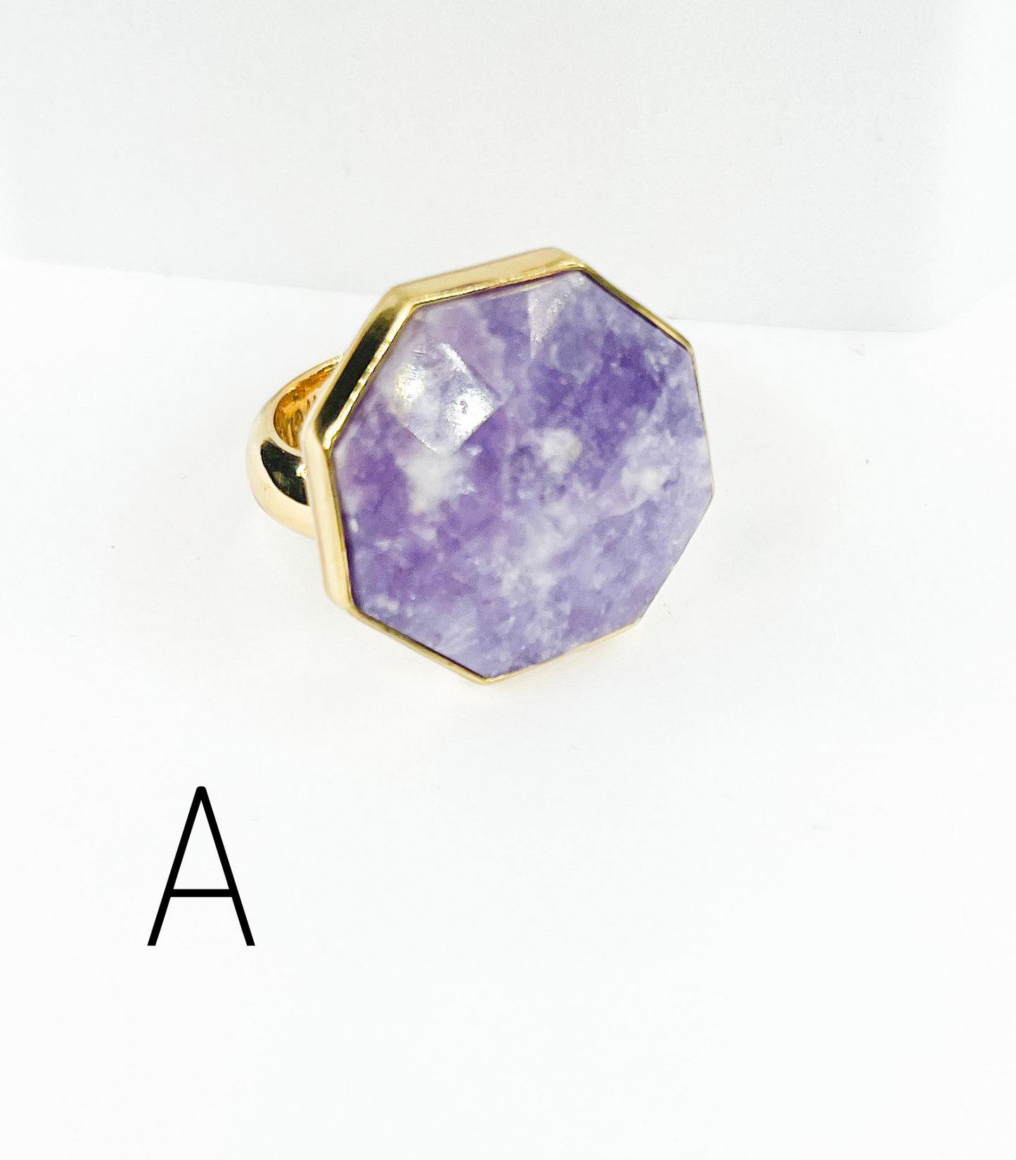 Tiffany Stone Edgy Faceted Ring-Alchemia