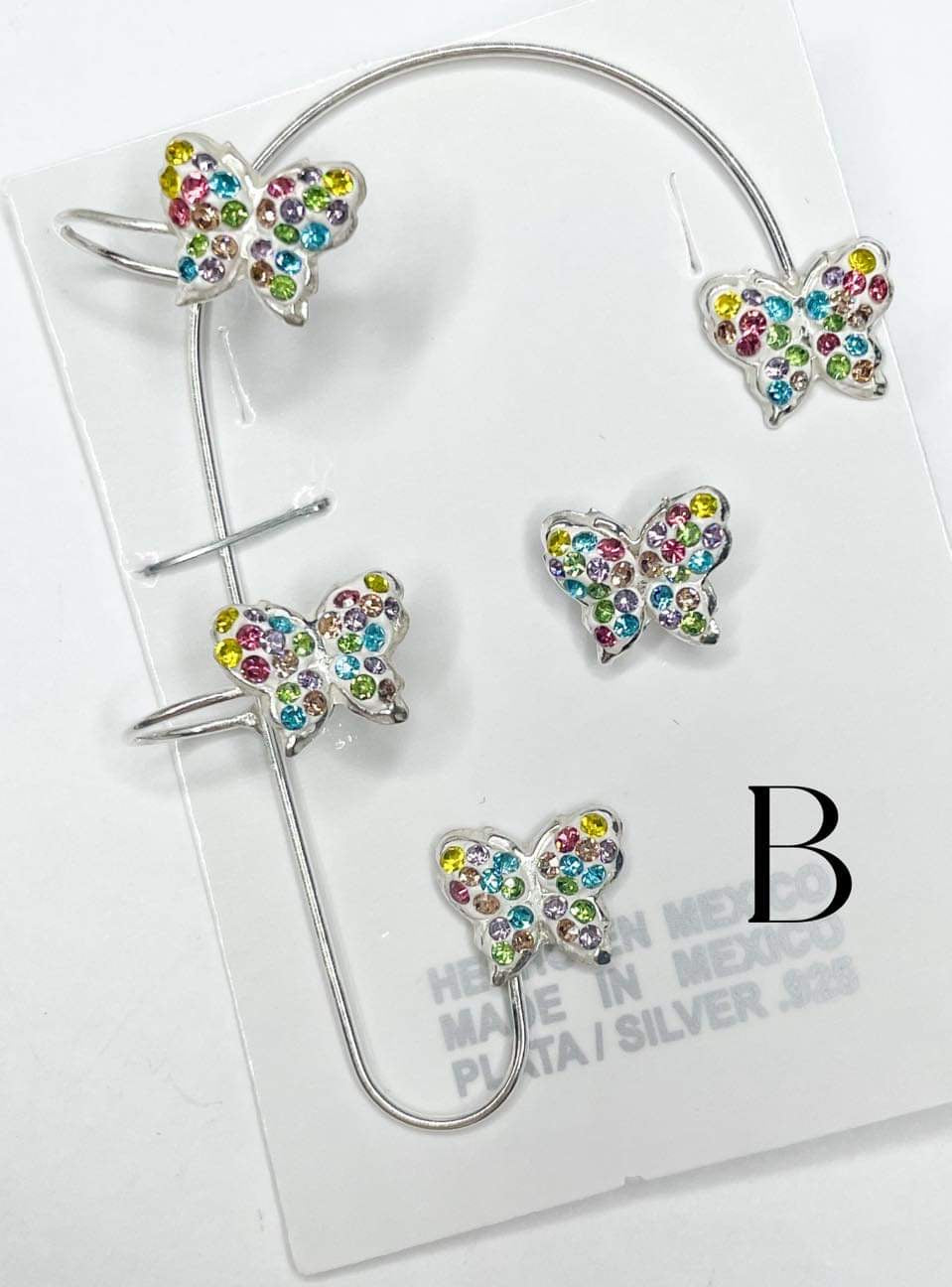 Moasic Ear Cuff Solid Sterling Silver