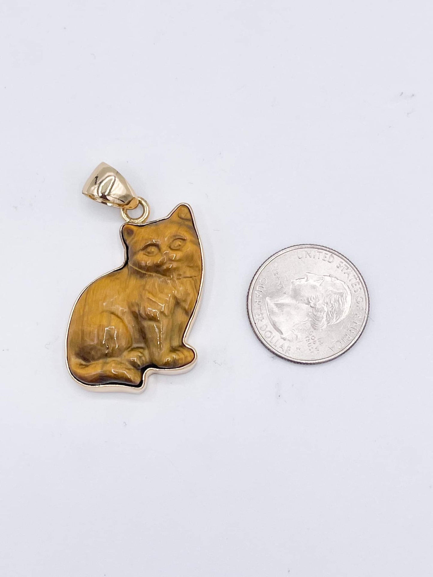 Tiger Eye Cat Pendant - Alchemia