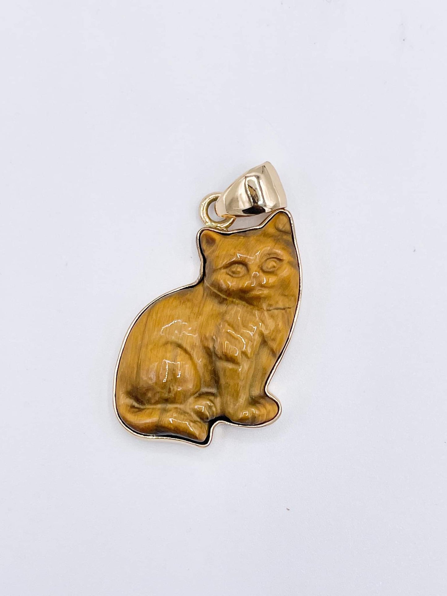 Tiger Eye Cat Pendant - Alchemia